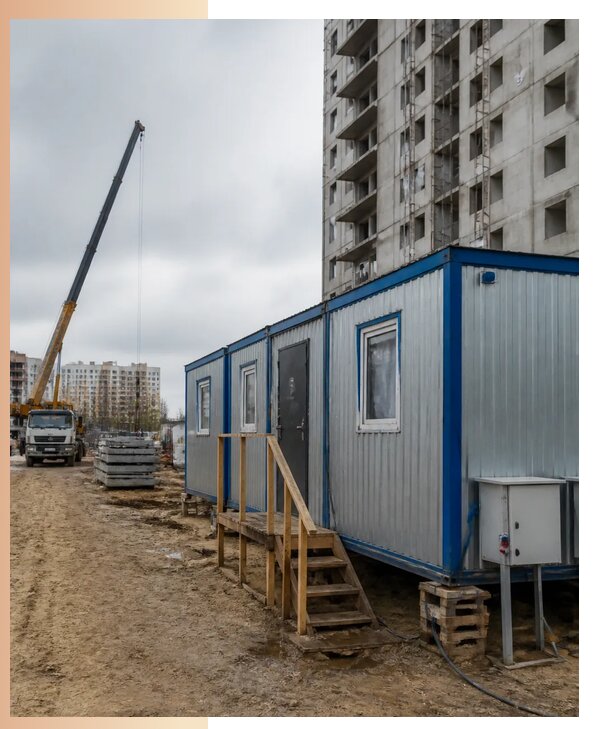 Аренда строительных вагончиков для рабочих в Асбесте